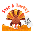 Save A Turkey Sticker